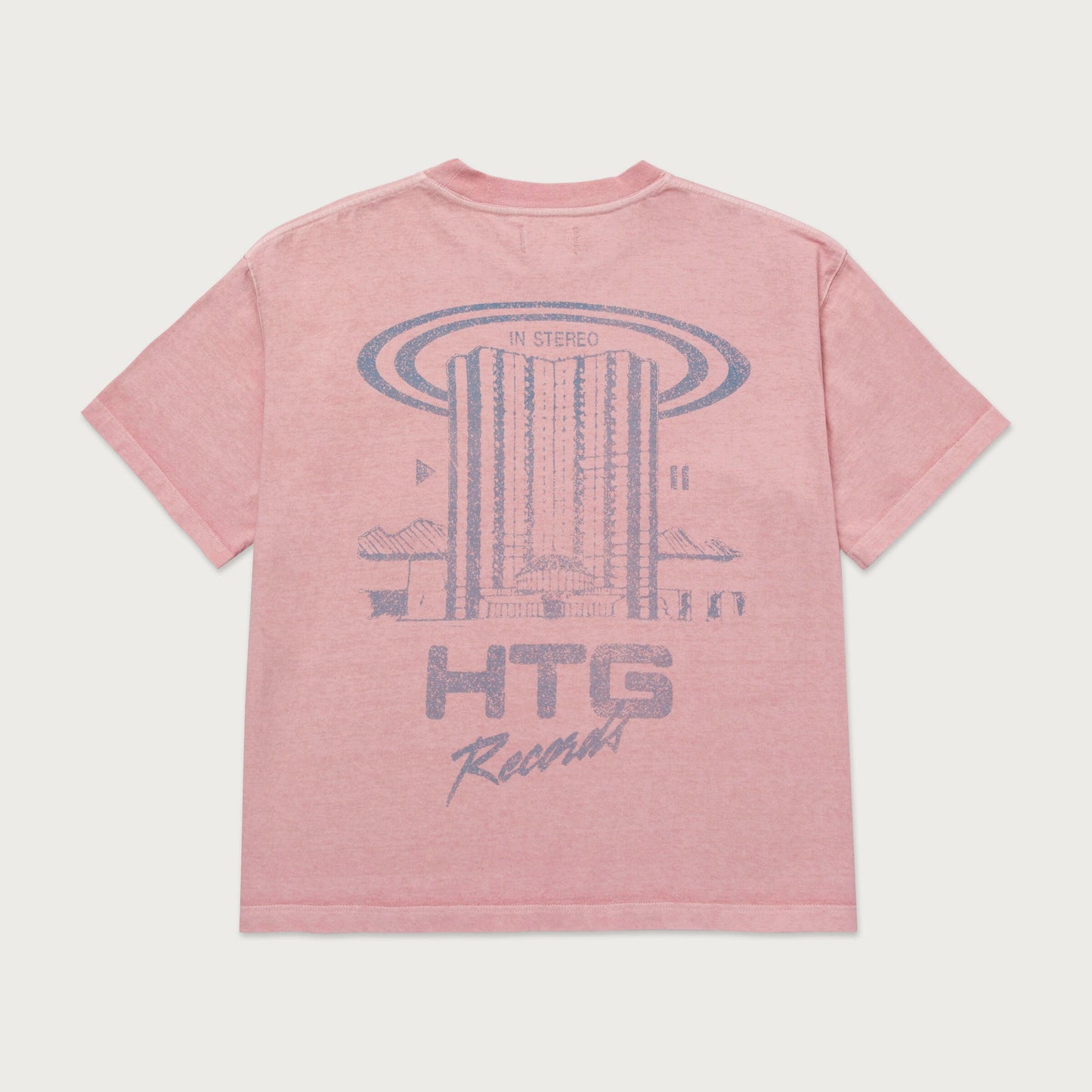 HTG RECORDS TEE - PINK