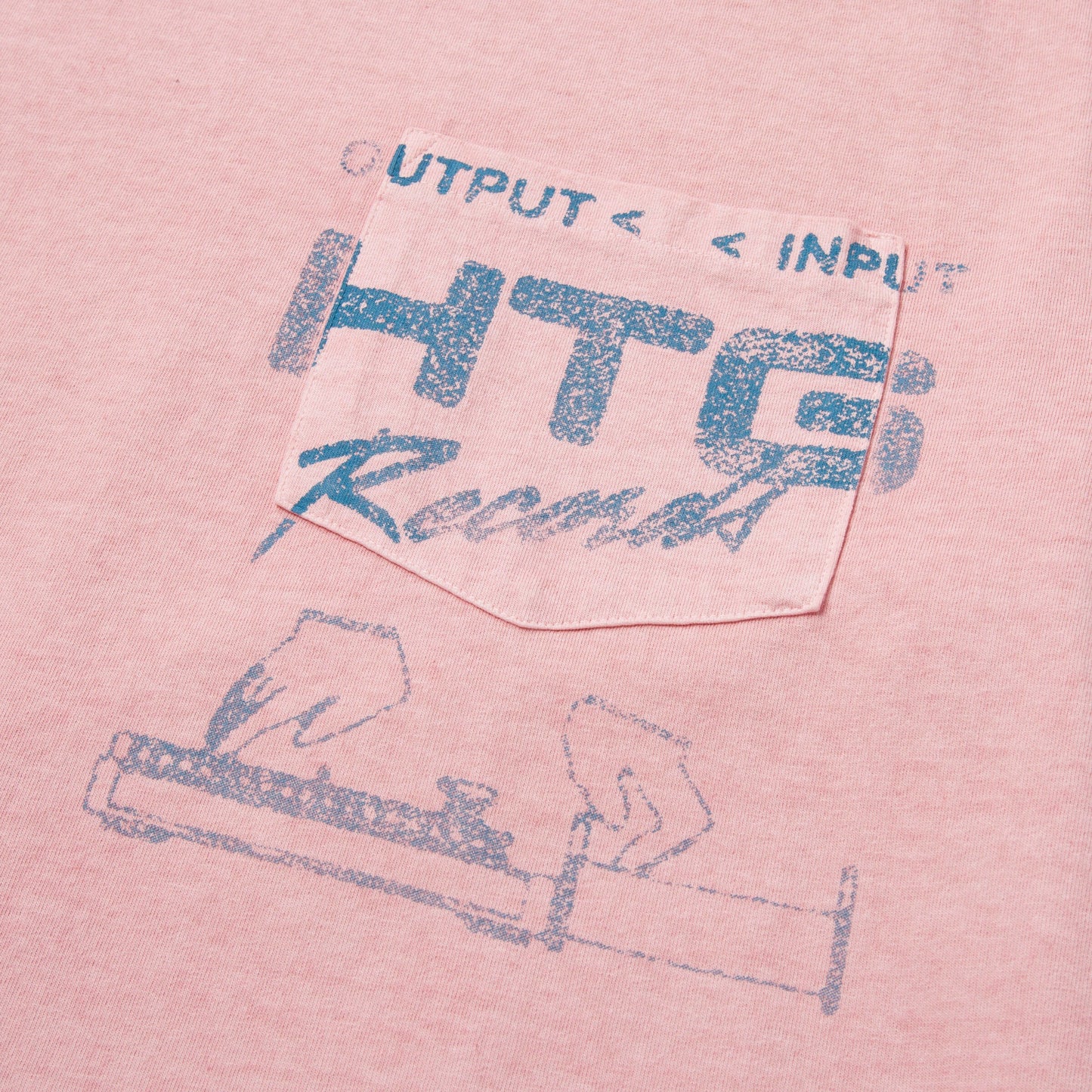 HTG RECORDS TEE - PINK