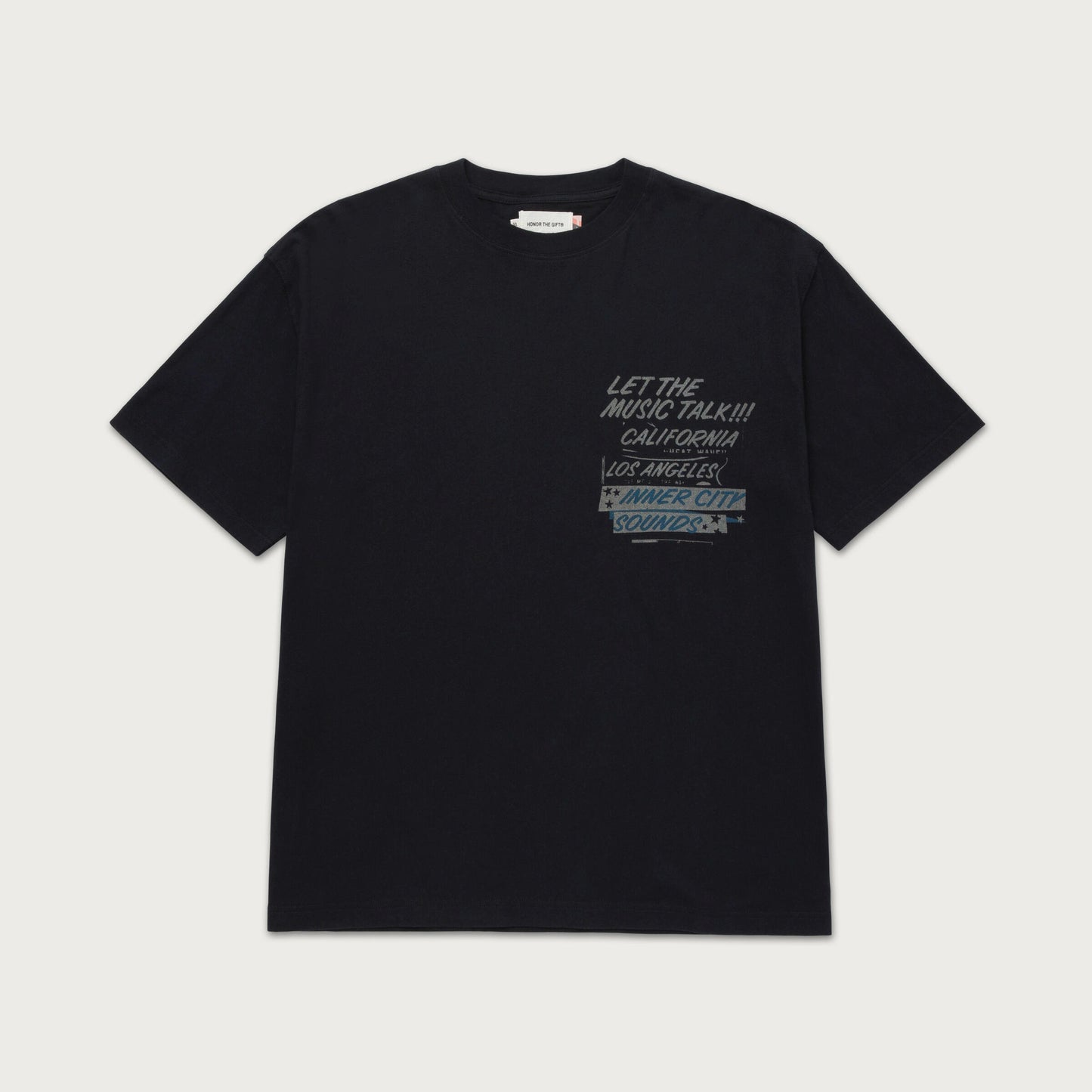 HTG MUSIC LANGUAGE TEE - BLACK