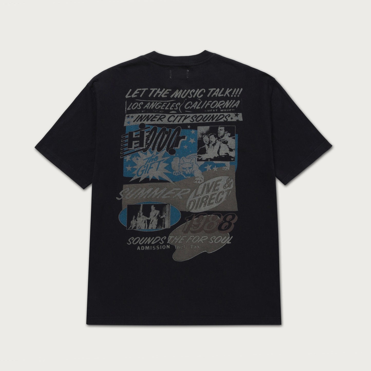 HTG MUSIC LANGUAGE TEE - BLACK