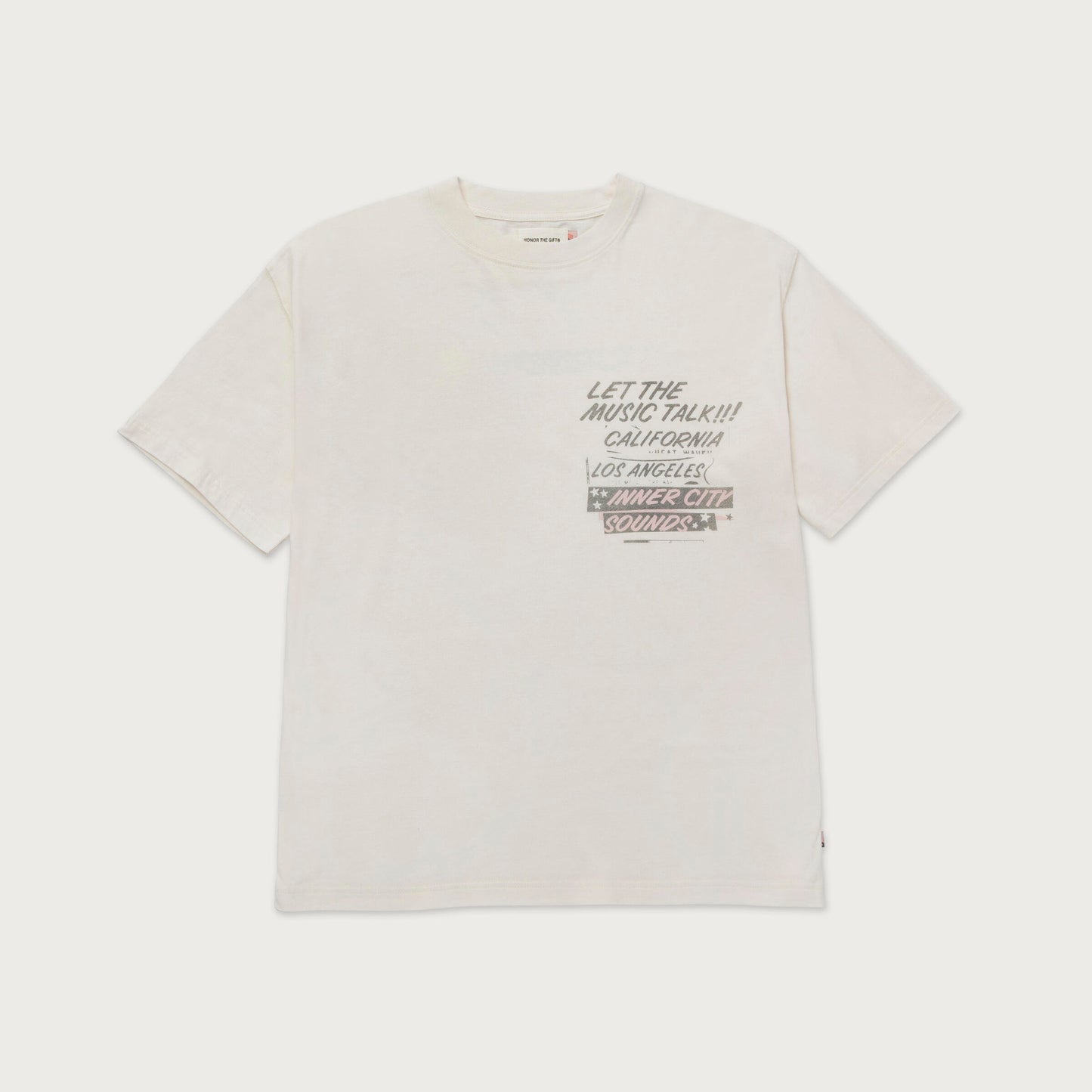 HTG MUSIC LANGUAGE TEE - CREAM