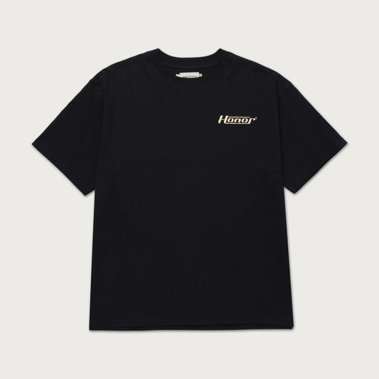 HTG HONOR GLOBE LOGO TEE - BLACK