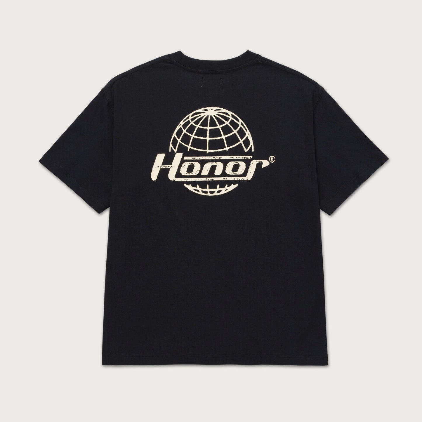 HTG HONOR GLOBE LOGO TEE - BLACK