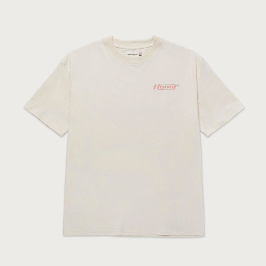 HTG HONOR GLOBE LOGO TEE - CREAM