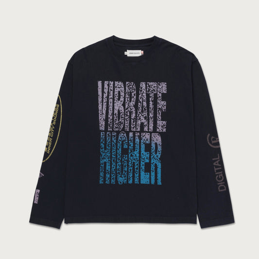 HTG VIBRATIONS LS TEE - BLACK