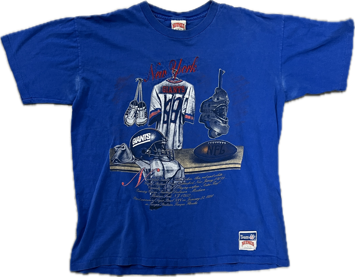 Camiseta del vestuario de los New York Giants