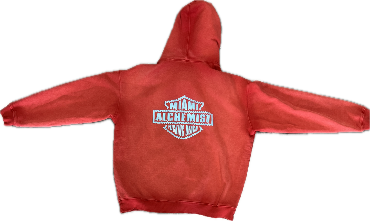 Alchemist Miami Beach Overdye sudadera con capucha roja