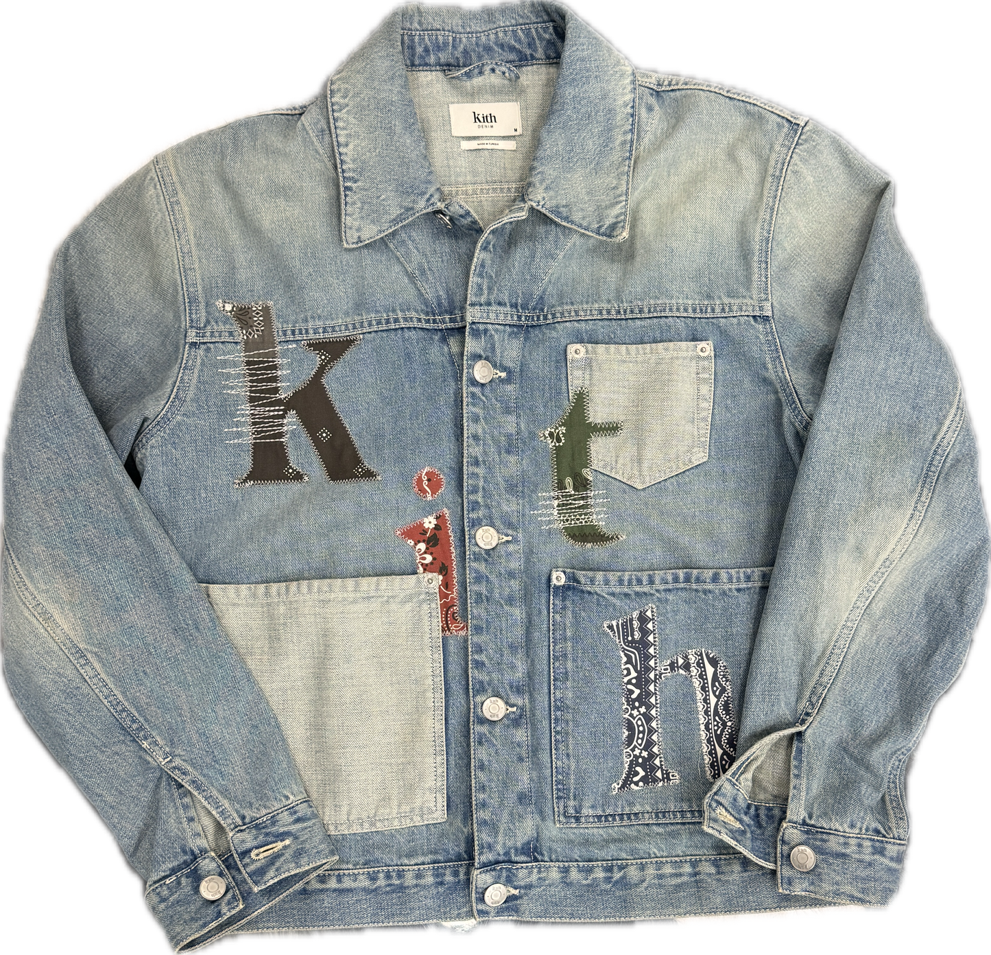 Kith Bandana Patchwork Denim Jacket