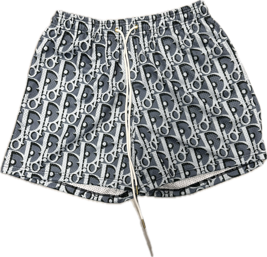 Dior print shorts Slate grey