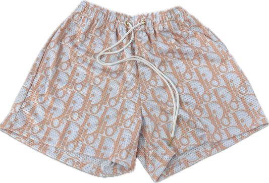 Designer print Dior Peach Shorts