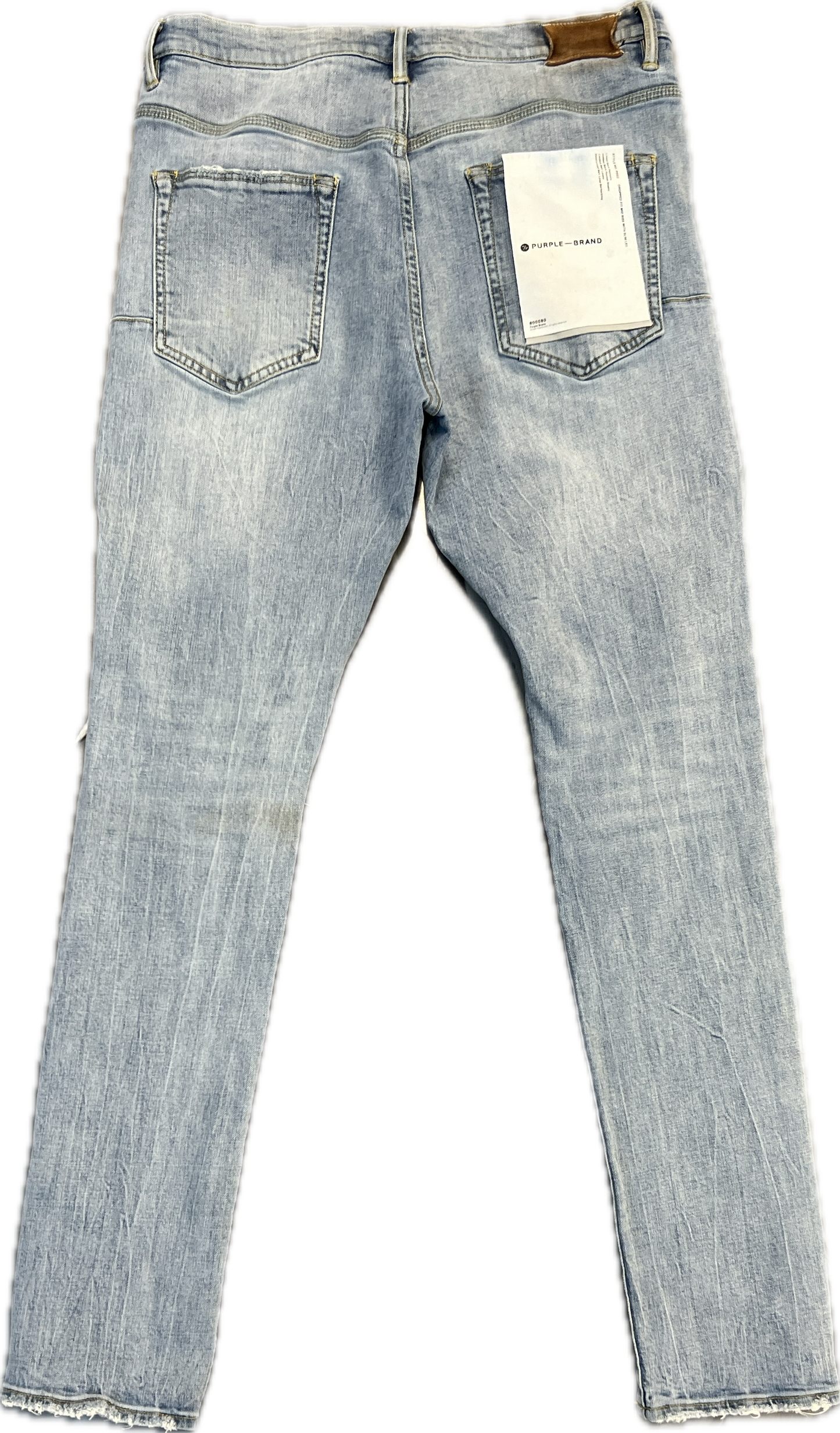 Ripped Purple Jeans Light Denim (USED)