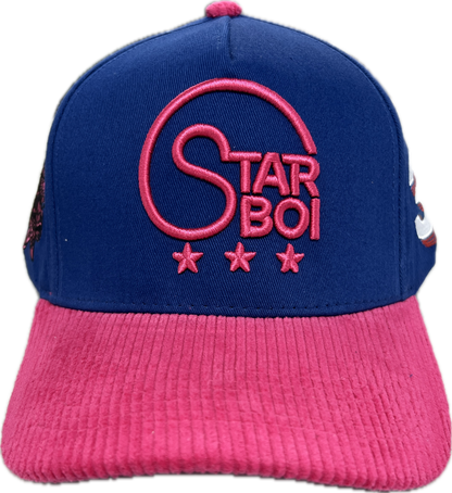 Starboi Pink/Blue Corduroy Hat