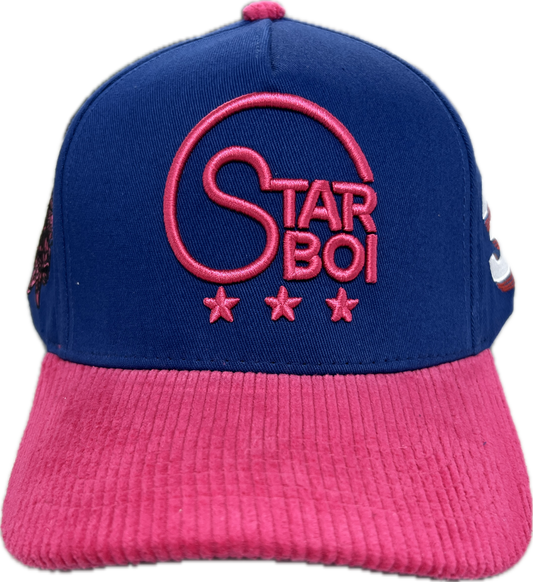 Starboi Pink/Blue Corduroy Hat