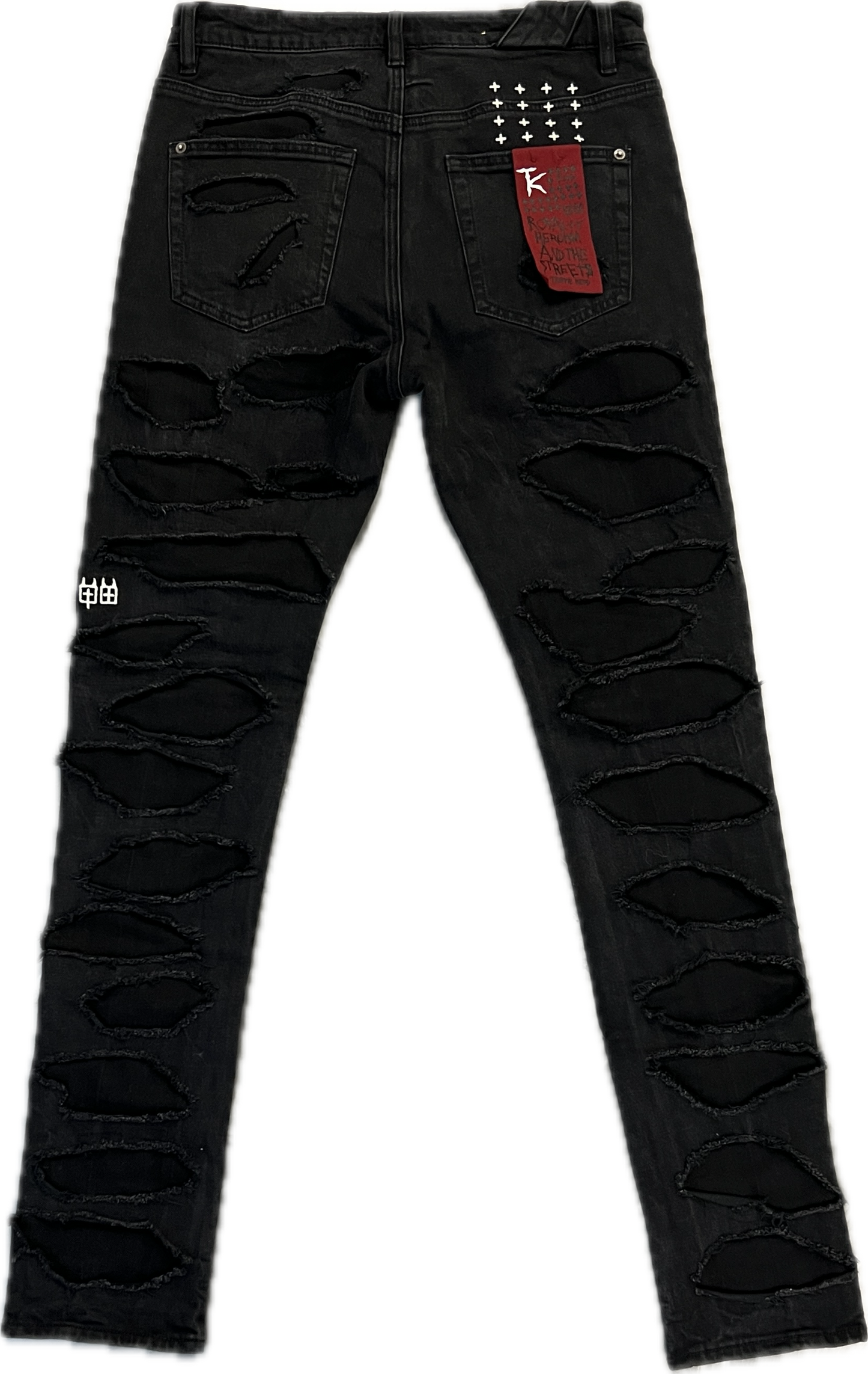 Ksubi Black Trippie Redd Edition Chitch Shredded Jeans