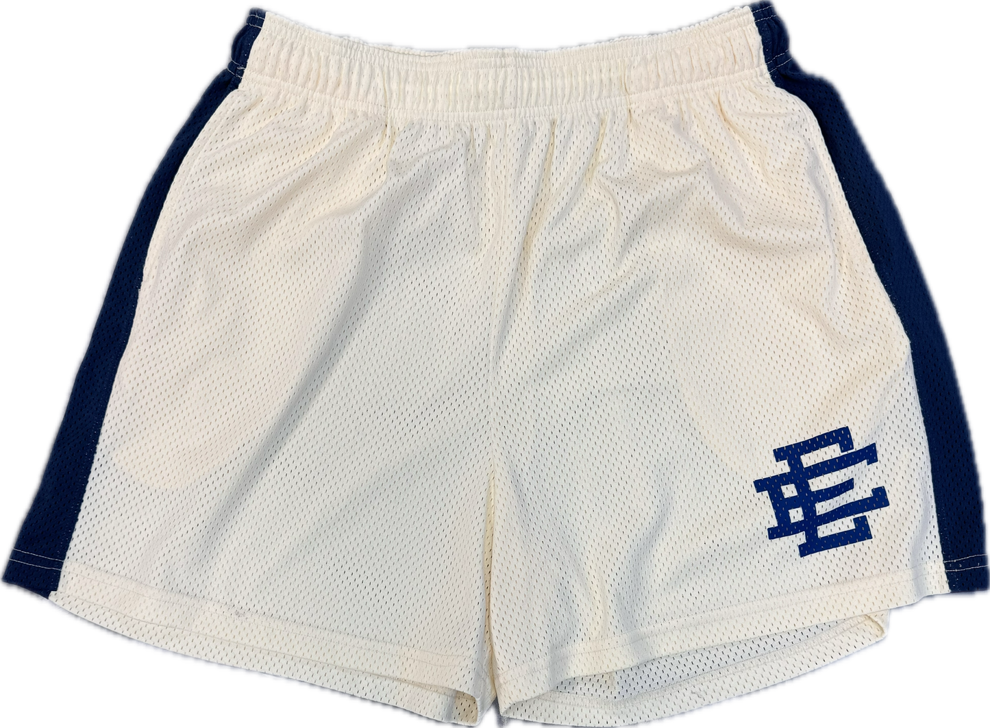 Eric Emanuel Cream/Navy Shorts