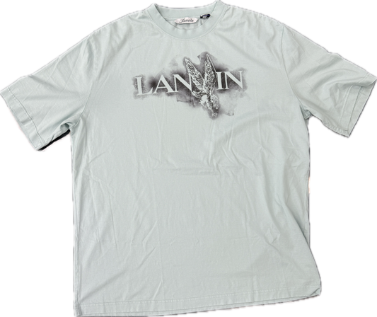 Lanvin Bird Script Tee Blue