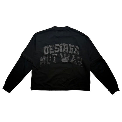 Bottega Desires War Long Sleeve T-Shirt Camo/Black