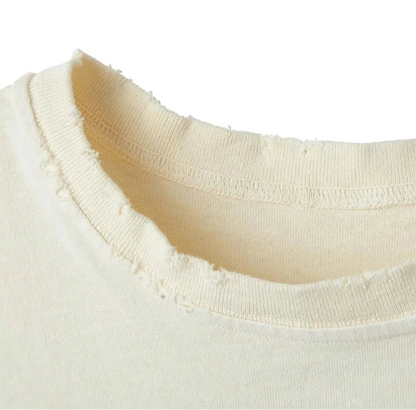 Stile De Amor Cream Monalisa Tee — back — Cold Shoulder Kicks Palm Beach