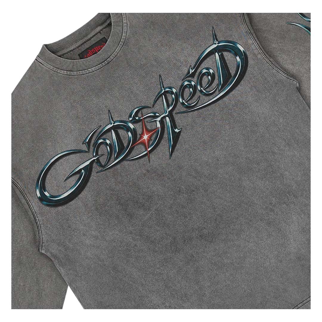 Godspeed New Age Reloaded Long Sleeve Tee Grey Wash - view 3