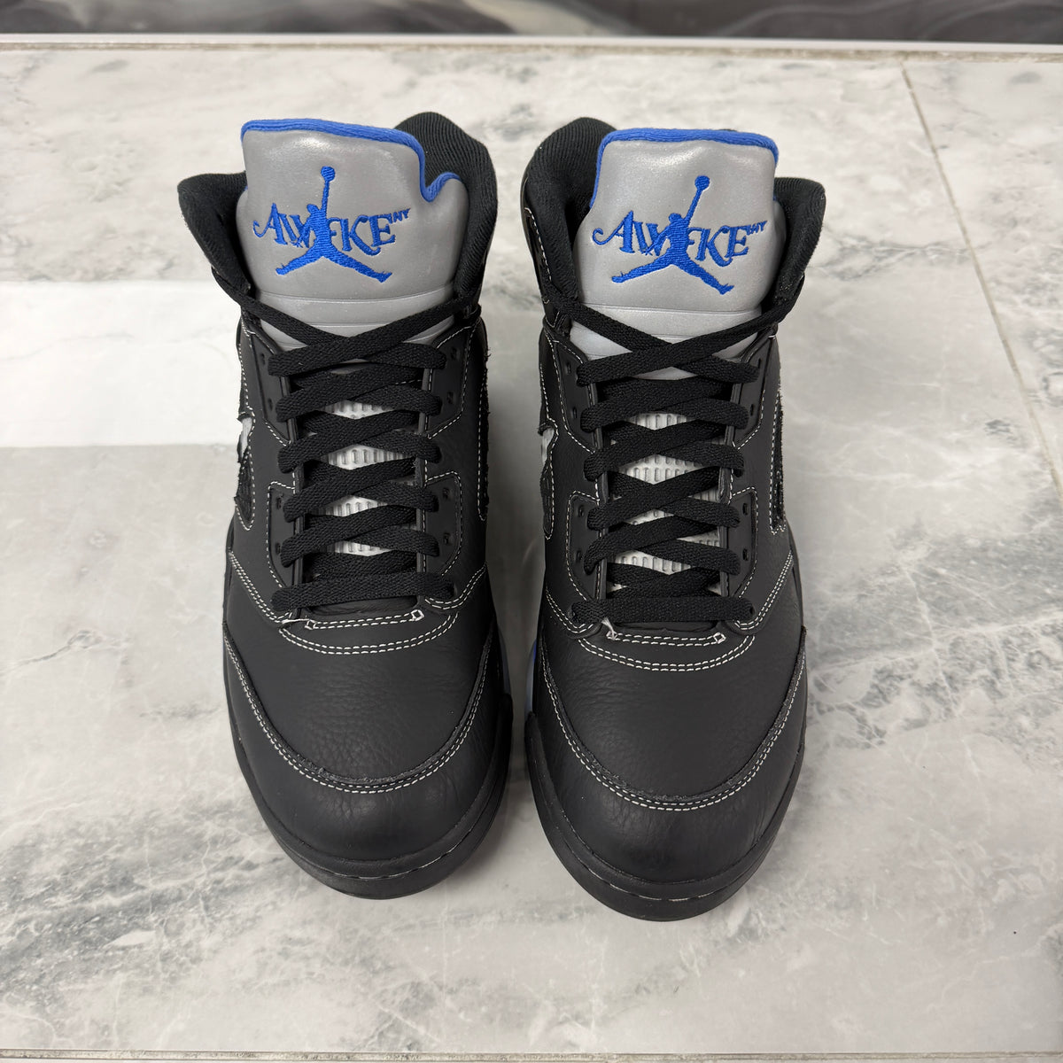 (SZ 10M)(USED NO BOX) Jordan 5 Retro Awake NY Black