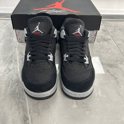 (SZ 7Y)(USED) Jordan 4 Retro Black Canvas (GS)