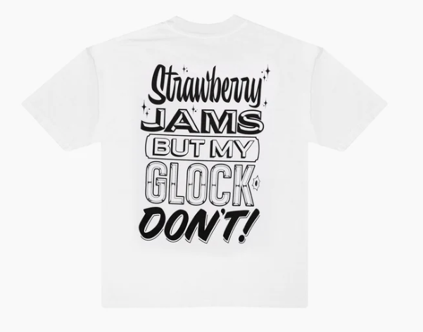 STRAWBERRY White Rcade T-Shirt