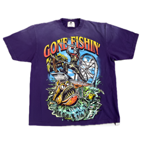 Warren Lotas Gone Fishing Tee Purple