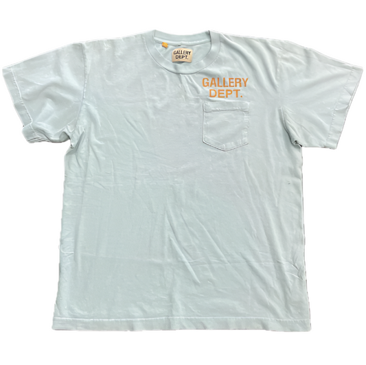 Gallery Dept Tee Shirt Blue & Orange