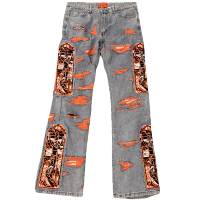 Who Decides War Fusion Embroidered Detail Denim Blue