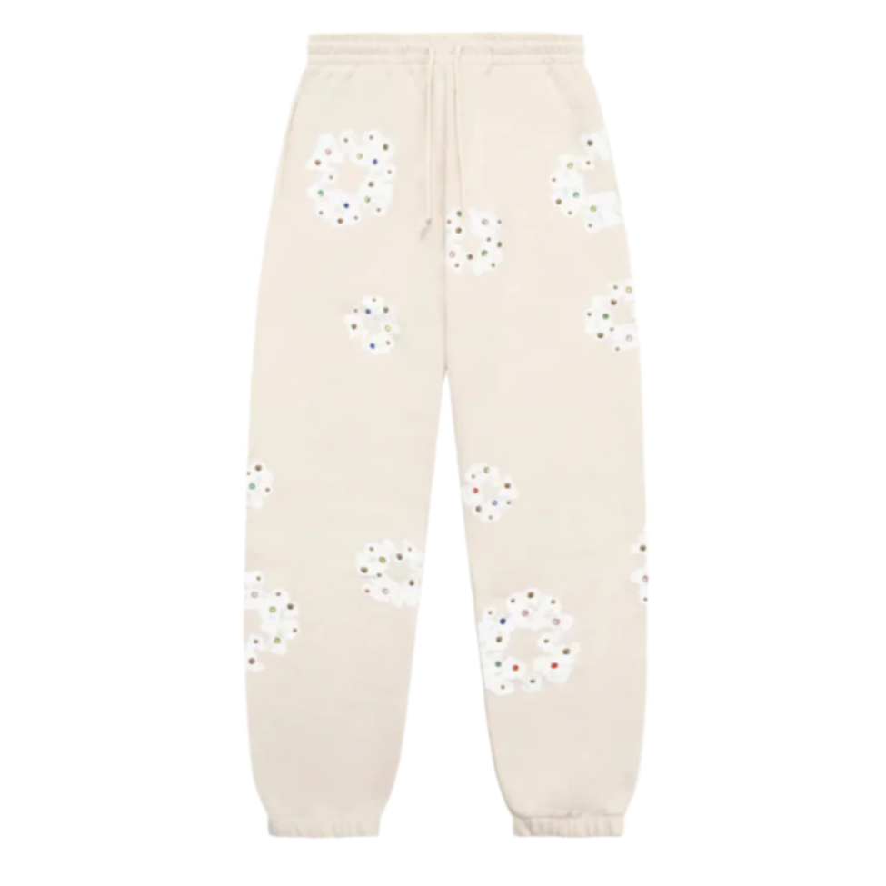 Denim Tears Rhinestone Cotton
Wreath Sweatpants Oatmeal