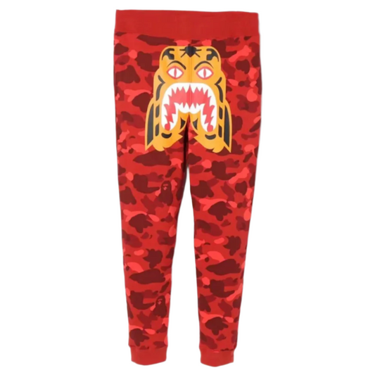 Bape Tiger Red Camo Sweatpants