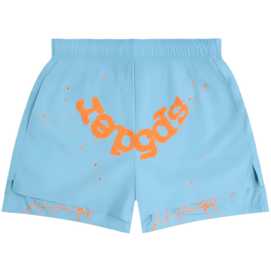SP5DER OG WEB DOUBLE LAYER SHORT BLUE/ORANGE