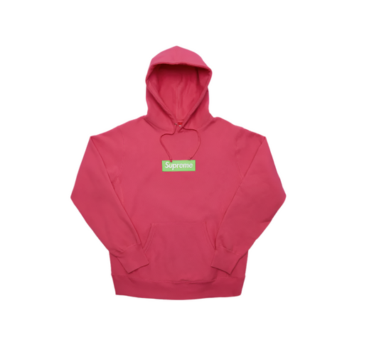 Supreme Box Logo Hooded Sweatshirt (FW17) Magenta
