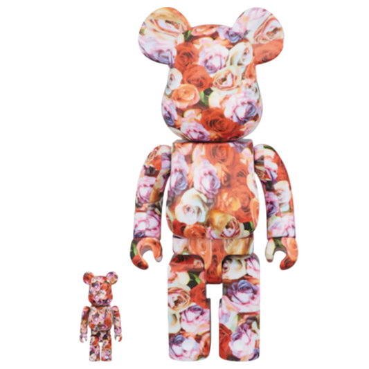Bearbrick Mika Ninagawa Rose 100% & 400% Set Red