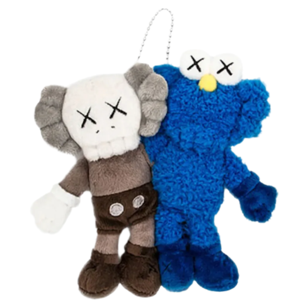 KAWS Seeing/Watching Plush Keychain Grey/Blue