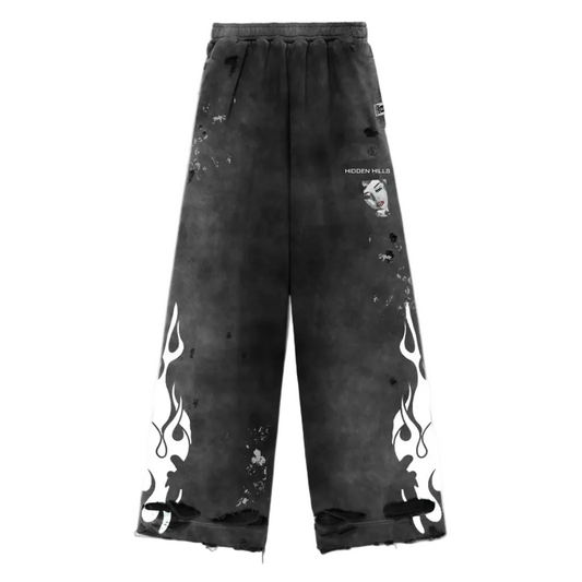 Punk Hearts Nepo Baby Sweatpants Vintage Washed Black