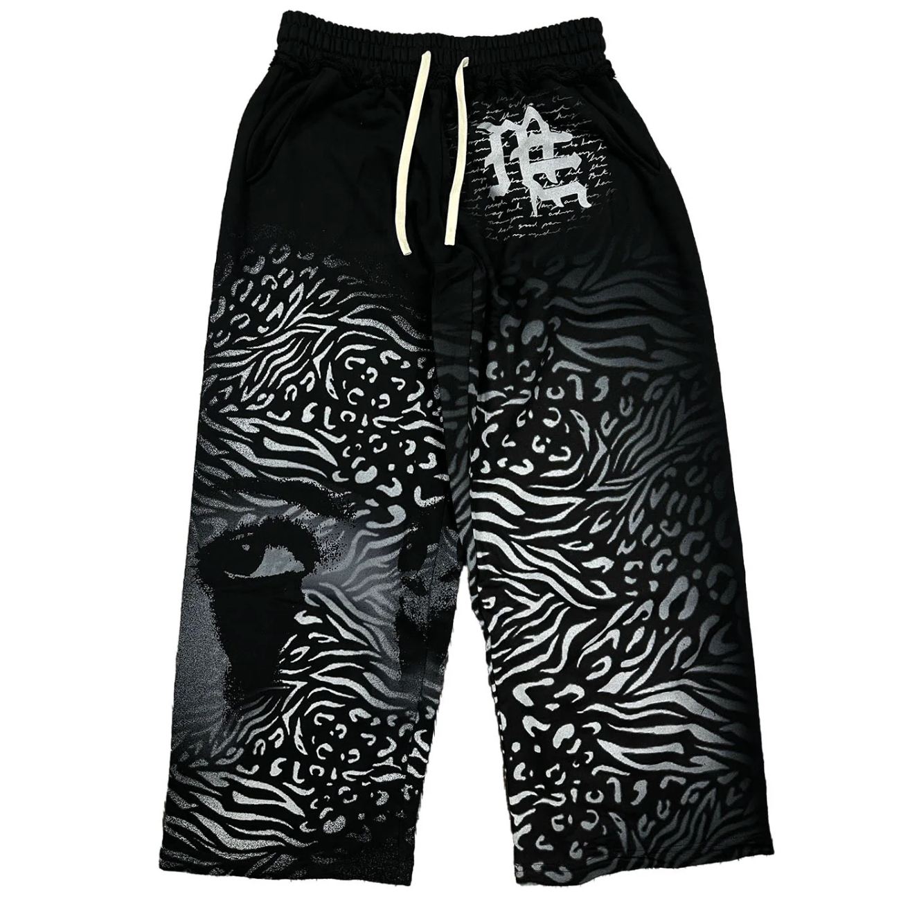 ME Black Striped Sweatpants