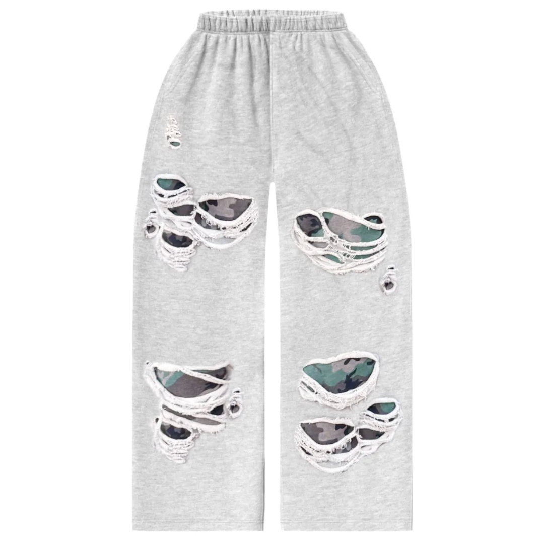 Bravest Studios Baggy Camo Gutted Sweatpants Grey