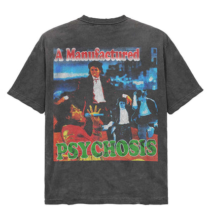 Triple Sevens Psychosis Tee Vintage Washed Black — back — Cold Shoulder Kicks Palm Beach