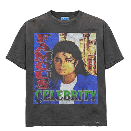 Triple Sevens Psychosis Tee Vintage Washed Black — front — Cold Shoulder Kicks Palm Beach