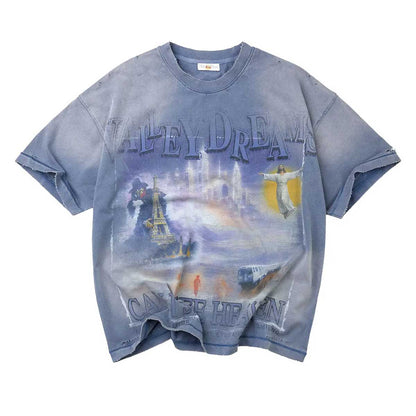 Vale Forever Can I See Haven Tee Blue — front — Cold Shoulder Kicks Palm Beach