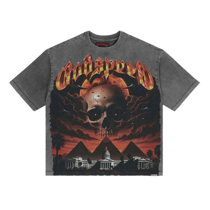 Godspeed Echoes of Empires Tee Vintage Washed Black — front — Cold Shoulder Kicks Palm Beach