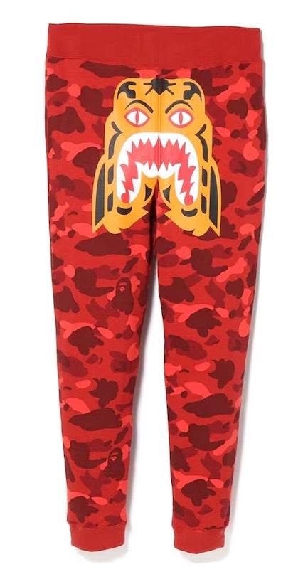 Bape Tiger Red Camo Sweatpants