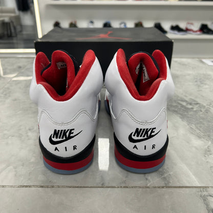 Jordan 5 Retro Fire Red Black Tongue (2025)(GS)(USED)