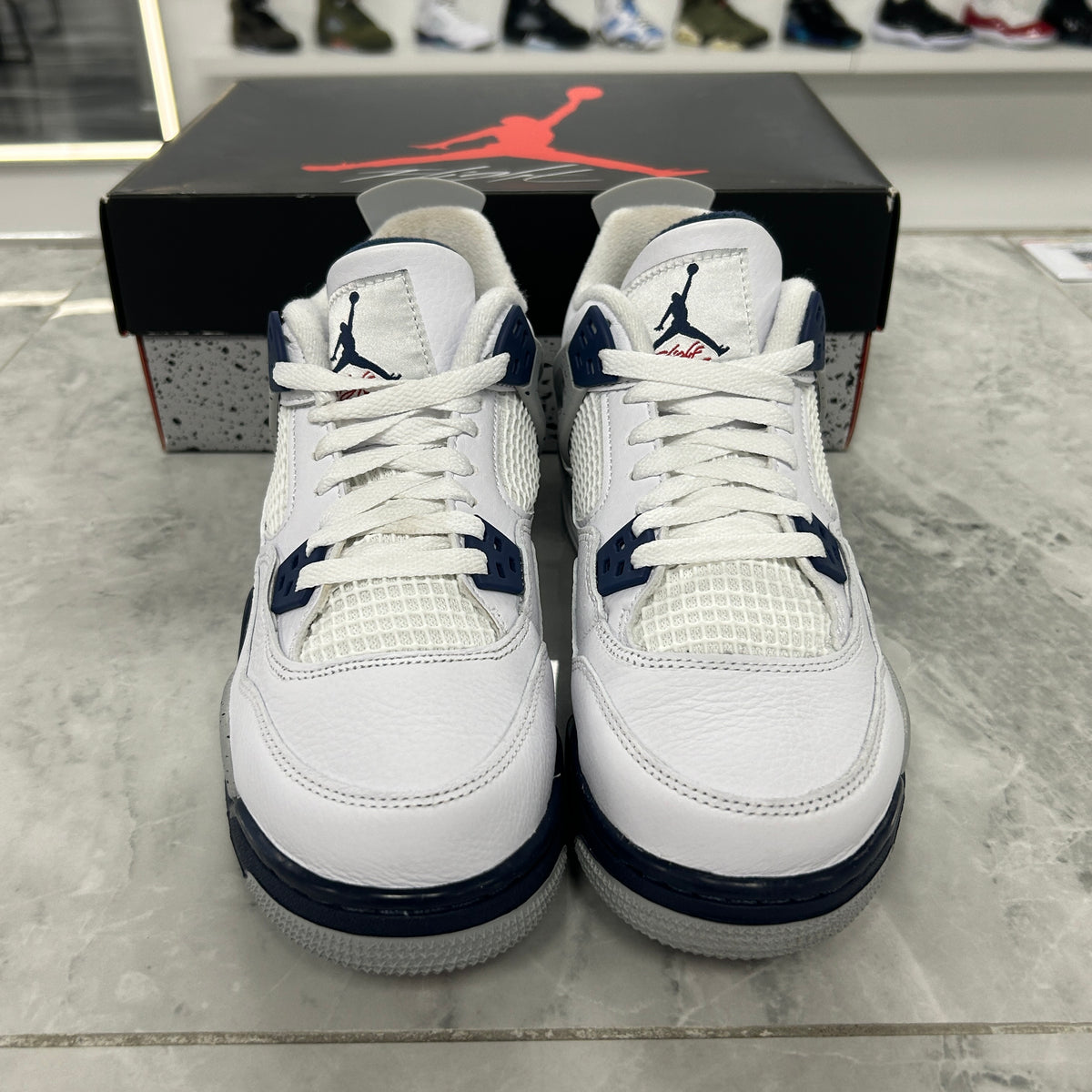 Jordan 4 Retro Midnight Navy GS - view 4
