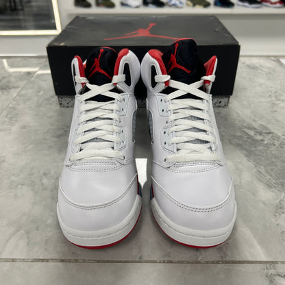 Jordan 5 Retro Fire Red Black Tongue (2025)(GS)(USED)