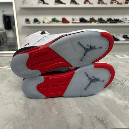 Jordan 5 Retro Fire Red Black Tongue (2025)(GS)(USED)