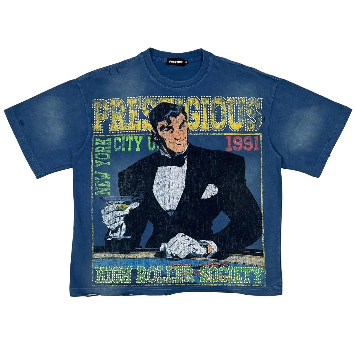 Prestige High Rollers Tee Blue
